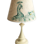 veioza pictata cu paun