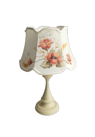 veioza pictata cu maci