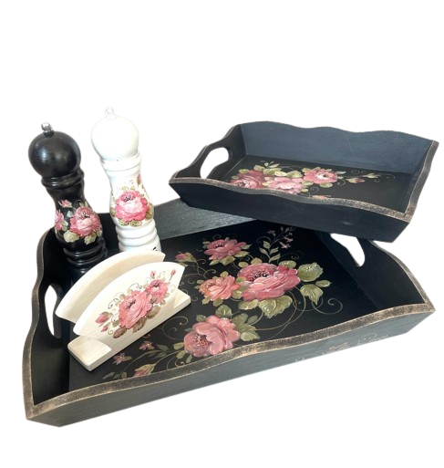 set bucatarie alb negru