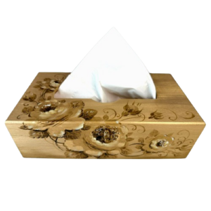cutie de servetele cu trandafiri