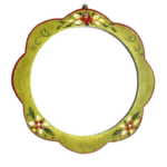 Oglindă de lemn pictata