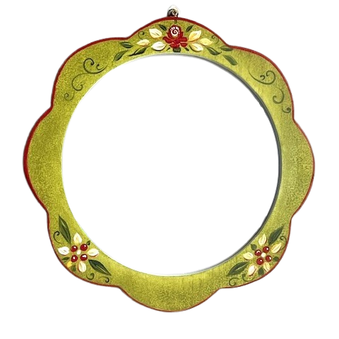 Oglindă de lemn pictata