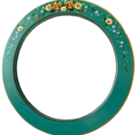 oglinda de lemn pictata